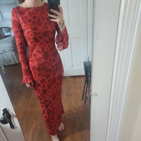 Realisation Par Red Havana The Gia Maxi Silk Dress - Picture 1 of 7